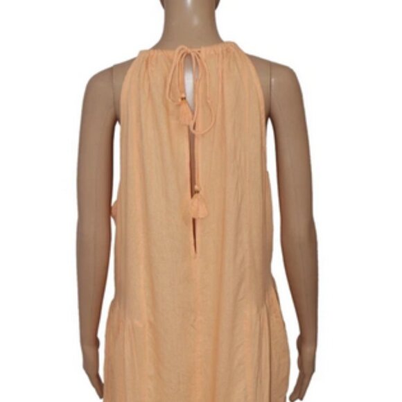 Free People Under The Sun Harem Romper Jumpsuit Peach M - Picture 4 of 5